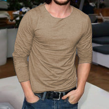 Load image into Gallery viewer, Men&#39;S Casual Solid Color Loose Long-Sleeved T-Shirt
