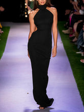 Load image into Gallery viewer, Fashion Sexy Halter Evening Maxi Dress
