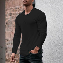 Load image into Gallery viewer, Men&#39;S Fashion Slim Solid Color Long Sleeve T-Shirt
