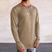 Load image into Gallery viewer, Pure Color Fashion Casual Slim Men&#39;S Long Sleeve T-Shirt
