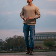 Load image into Gallery viewer, Men&#39;S Solid Color Polyester Casual Long Sleeve T-Shirt
