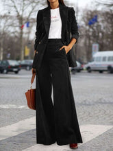 Load image into Gallery viewer, Temperament Double Row Loose Suit Ladies Two-piece Suit
