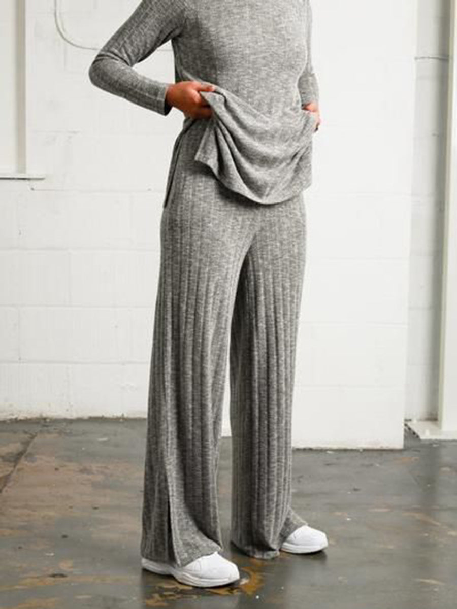 Women's Simple Casual Knitted Two-piece Suit
