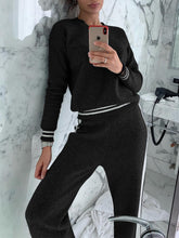 Load image into Gallery viewer, Simple Solid Color Casual Loose Knitted Two-piece Suit
