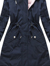 Load image into Gallery viewer, Warm Zipper Waist Plush Hooded Cotton Jacket
