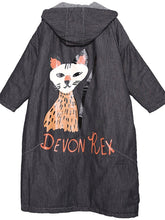 Load image into Gallery viewer, Cartoon Print Loose Casual Pocket Winter Thick Coat
