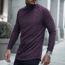 Load image into Gallery viewer, Casual Turtleneck Solid Color Long Sleeve T-Shirt

