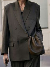 Load image into Gallery viewer, Casual Loose Single Breasted Solid Color Ladies Two-piece Suit
