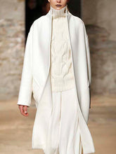 Load image into Gallery viewer, Ladies Fashion Solid Color Long Sleeve Stand Collar Mid-Length Jacket
