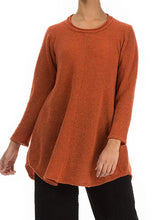 Load image into Gallery viewer, Casual Loose Solid Color Long-sleeved Round Neck Top
