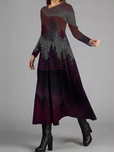 Load image into Gallery viewer, Long Sleeve Printed Casual Dress
