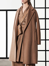 Load image into Gallery viewer, Casual Solid Color Lapel Long Coat Coat
