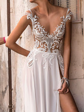 Load image into Gallery viewer, Embroidered Hollow Elegant Sexy Mesh Wedding Dress
