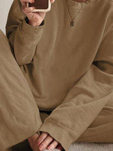 Load image into Gallery viewer, Women&#39;S Fashion Casual Solid Color Loose Round Neck Two-Piece Suit
