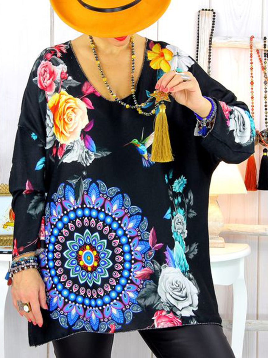 Loose Printing Casual Shirt