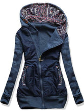 Load image into Gallery viewer, Winter Warm Women&#39;s Retro Printed Zipper Jacket
