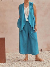 Load image into Gallery viewer, Simple Casual Loose Top Pants Coat Three Piece Suit
