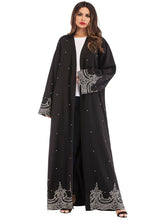 Load image into Gallery viewer, Retro Polka Dot Muslim Women&#39;S Overcoat Long Skirt
