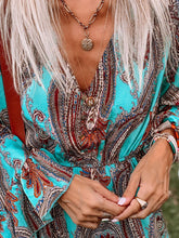 Load image into Gallery viewer, Retro Ethnic Style Totem Print Women&#39;S Holiday Dress
