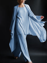 Load image into Gallery viewer, Casual Simple Loose Top Pants and Coat Three Piece Suit
