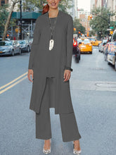 Load image into Gallery viewer, Fashion Round Neck Knitted Casual Ladies Three-piece Suit
