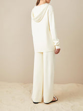 Load image into Gallery viewer, Simple Casual Loose Hooded Top Pants Knitted Suit
