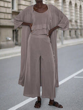 Load image into Gallery viewer, Loose Women&#39;s Round Neck Knitted Three-piece Suit
