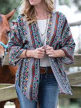 Load image into Gallery viewer, Tribal Printed Long Sleeve Women Cardigans Kimonos
