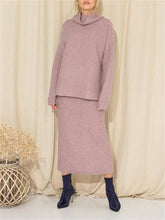 Load image into Gallery viewer, Simple And Loose Solid Color Women&#39;S Knitted Suit
