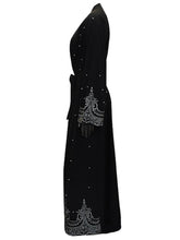 Load image into Gallery viewer, Retro Polka Dot Muslim Women&#39;S Overcoat Long Skirt
