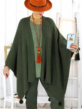 Load image into Gallery viewer, Autumn And Winter Warm Shawl-Style Hair Ball Women&#39;S Sweater Coat
