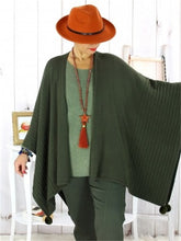 Load image into Gallery viewer, Autumn And Winter Warm Shawl-Style Hair Ball Women&#39;S Sweater Coat
