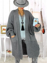 Load image into Gallery viewer, Autumn And Winter Warm Knitted Pocket Women&#39;S Sweater Coat
