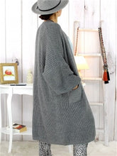 Load image into Gallery viewer, Autumn And Winter Warm Knitted Pocket Women&#39;S Sweater Coat
