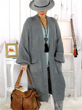 Load image into Gallery viewer, Autumn And Winter Warm Knitted Pocket Women&#39;S Sweater Coat
