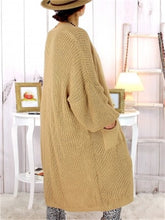 Load image into Gallery viewer, Autumn And Winter Warm Knitted Pocket Women&#39;S Sweater Coat
