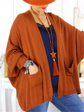 Load image into Gallery viewer, Autumn And Winter Warm Solid Color Women&#39;S Knitted Jacket
