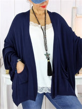 Load image into Gallery viewer, Autumn And Winter Warm Solid Color Women&#39;S Knitted Jacket
