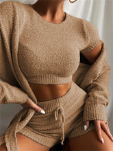 Load image into Gallery viewer, Fashionable  Simple And Comfortable Solid Color Women'S Knitted three-piece suit
