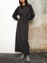 Load image into Gallery viewer, Solid Color Slim High Waist Knitted Sweater Dress
