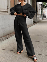Load image into Gallery viewer, Fashion Loose Knit Casual Two-piece Suit
