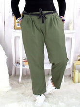 Load image into Gallery viewer, Casual Solid Color Loose Women&#39;S Straight Trousers

