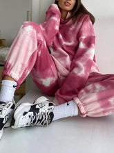Load image into Gallery viewer, Tie-Dye Hoodie Leisure Two-Piece Suit
