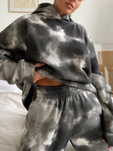 Load image into Gallery viewer, Tie-Dye Hoodie Leisure Two-Piece Suit
