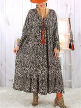 Load image into Gallery viewer, Spring And Summer Fashion Leopard Print Holiday Women'S Dress
