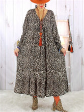 Load image into Gallery viewer, Spring And Summer Fashion Leopard Print Holiday Women'S Dress
