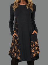 Load image into Gallery viewer, Symmetrical Stitching Printing Dress
