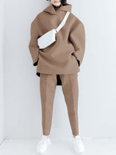Load image into Gallery viewer, Fashion Casual Hooded Loose Two-Piece Suit
