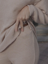 Load image into Gallery viewer, Pure Color Round Neck Loose Casual Knitted Two-piece Suit
