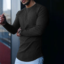 Load image into Gallery viewer, Men'S Fashion Solid Color Round Neck Long Sleeve Sweater
